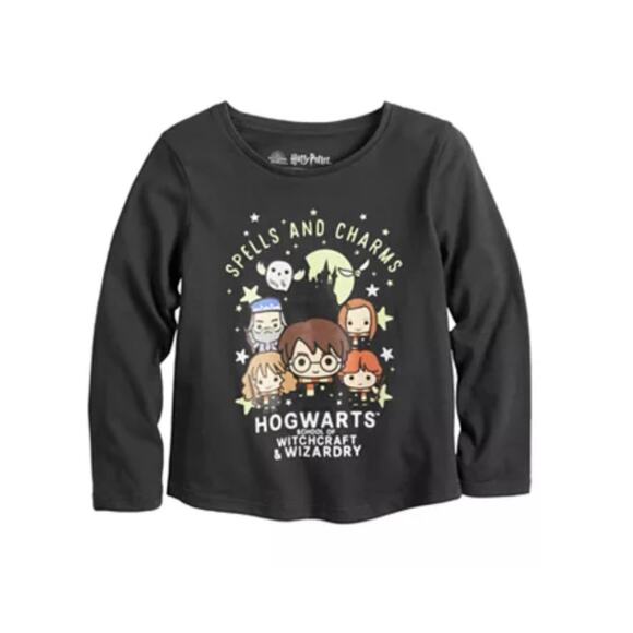 Harry Potter Hogworts School Of Witchcraft And Wizardry Top Size L 10/12 - Picture 1 of 6
